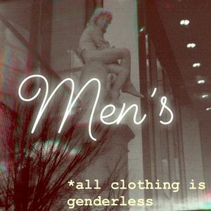 Men’s clothing/ shoes below